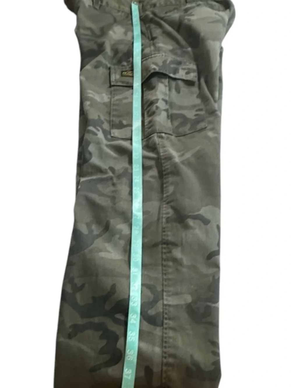 RVCA Americana Fit Camo Cargo Pants Men’s Size 32 Green Camouflage Straight Leg